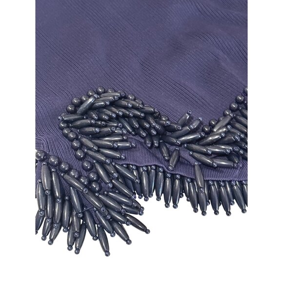 Cult Gaia Arvid Short Knit Skirt in Evening Blue X-Small New Womens Beaded Mini - Picture 10 of 16